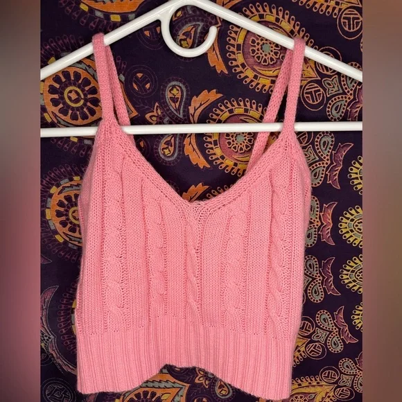 pink homemade cropped tank - Picture 1 of 2